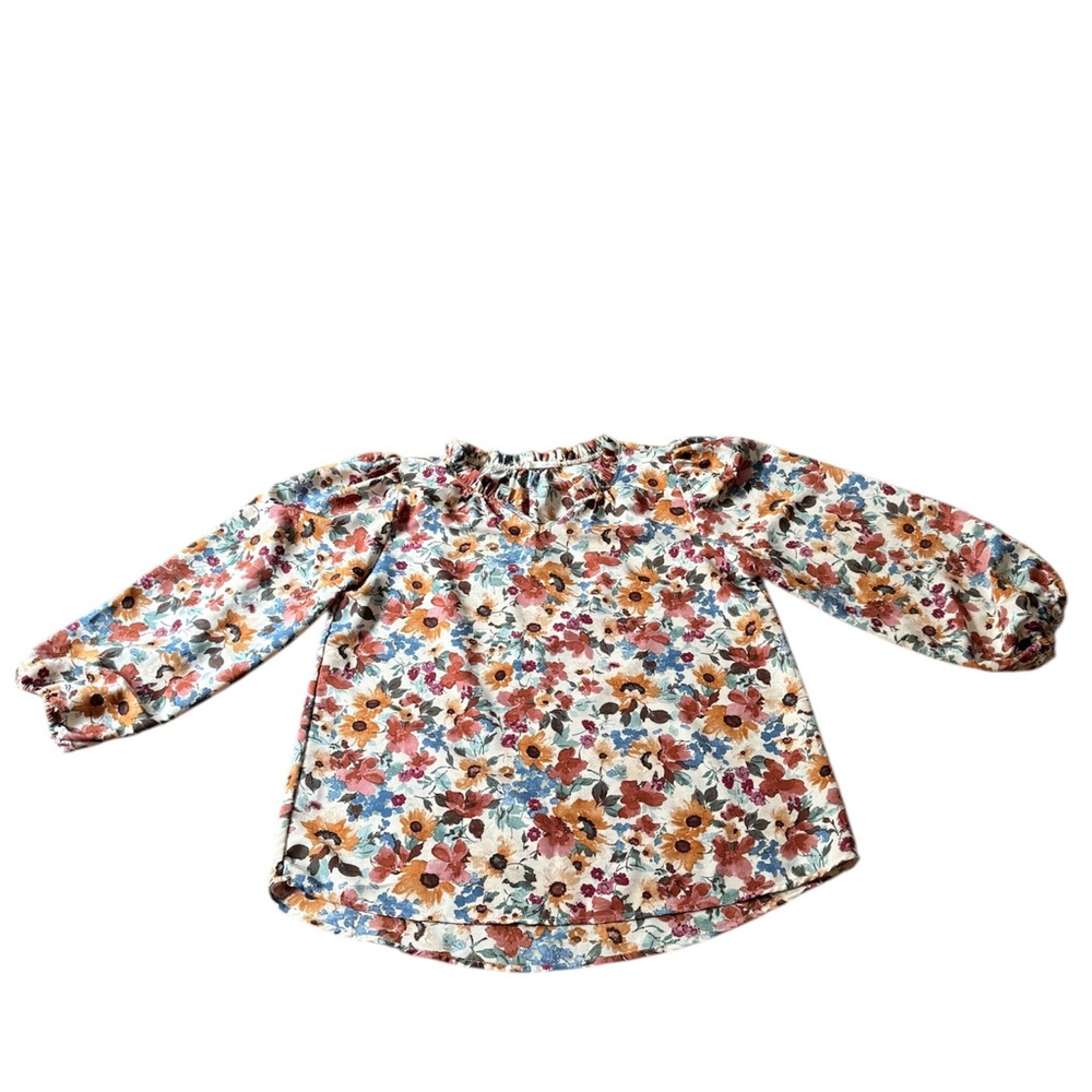 Les Amis Women’s Floral Blouse Medium Lightweight & Breezy
